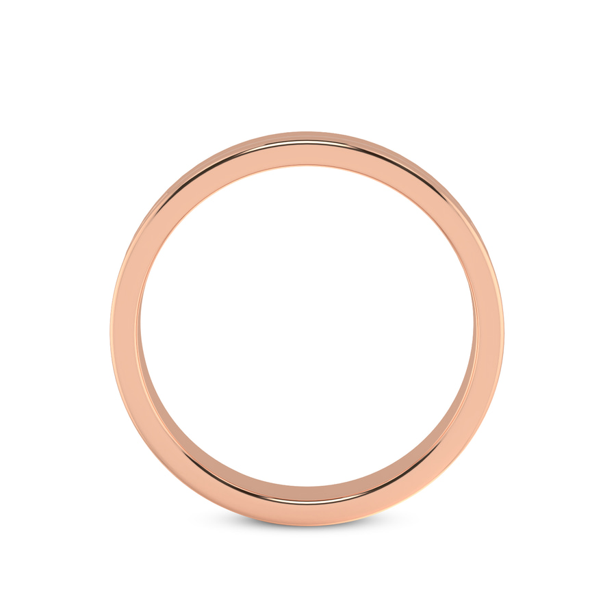 14kt Rose Gold Forever Love Couple Rings her right