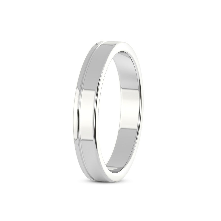10kt White Gold Forever Love Couple Rings her left