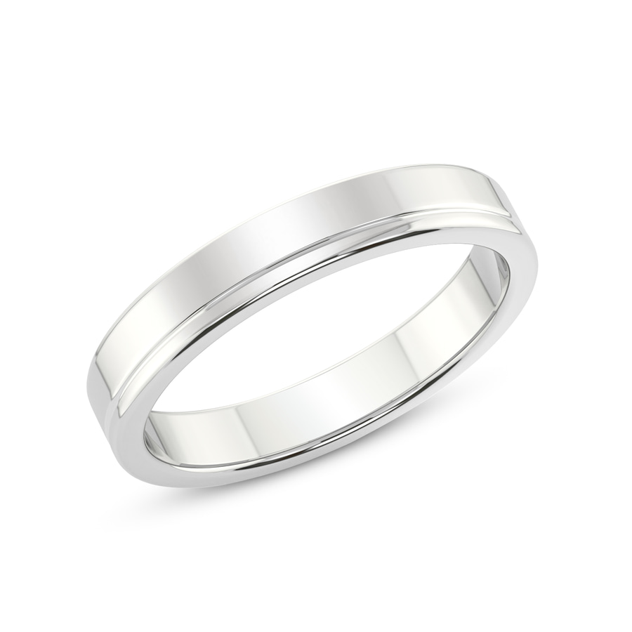 10kt White Gold Forever Love Couple Rings her top