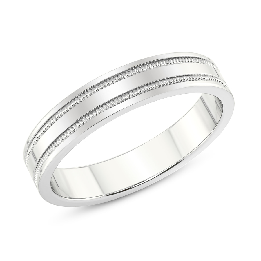 10kt White Gold Irreplaceable Love Couple Rings top