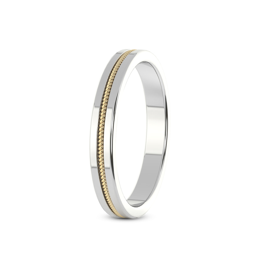 10kt Yellow Gold Irreplaceable Love Couple Rings her left