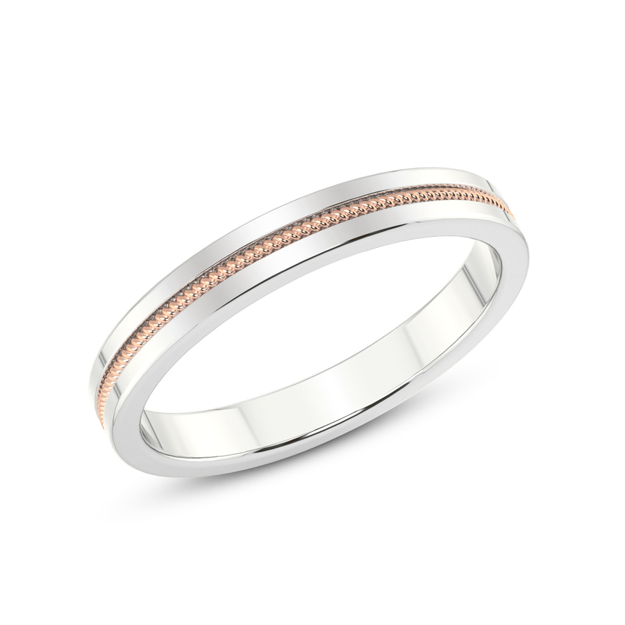 18kt Rose Gold Irreplaceable Love Couple Rings her top