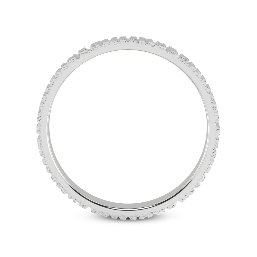 10kt White Gold Classic His & Her Couple Rings right