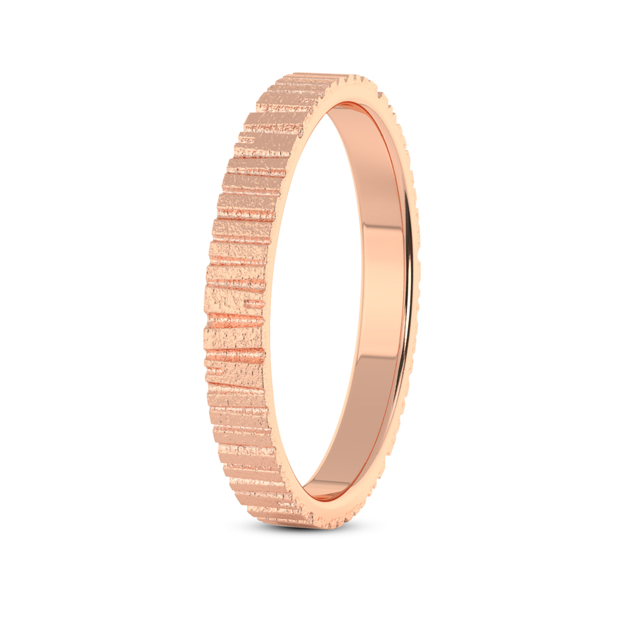 14kt Rose Gold Classic His & Her Couple Rings left