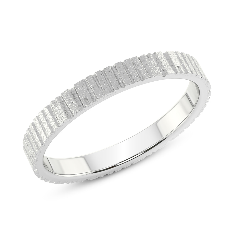 10kt White Gold Classic His & Her Couple Rings top