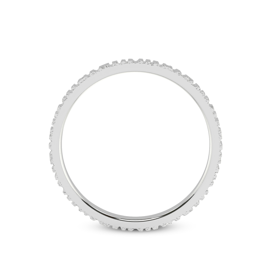 10kt White Gold Classic His & Her Couple Rings her right