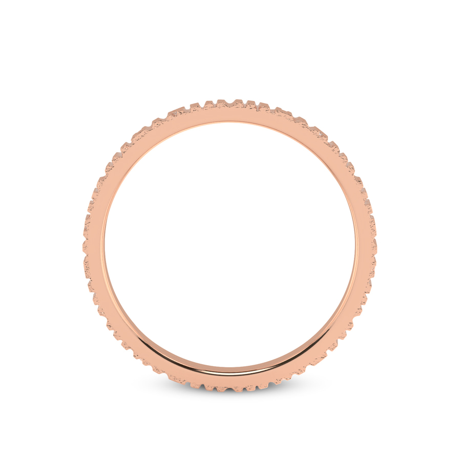 14kt Rose Gold Classic His & Her Couple Rings her right