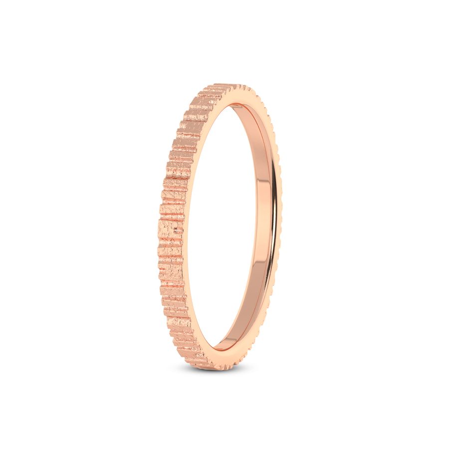 14kt Rose Gold Classic His & Her Couple Rings her left