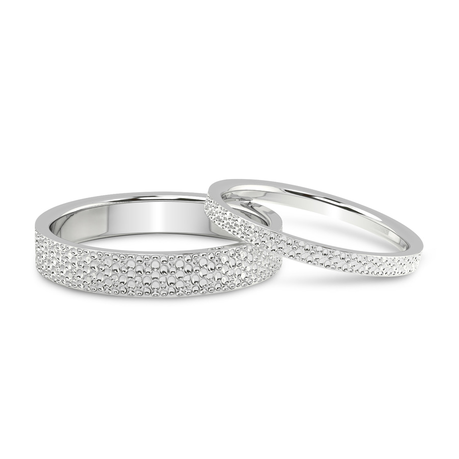 Platinum Endless Love Couple Rings front image