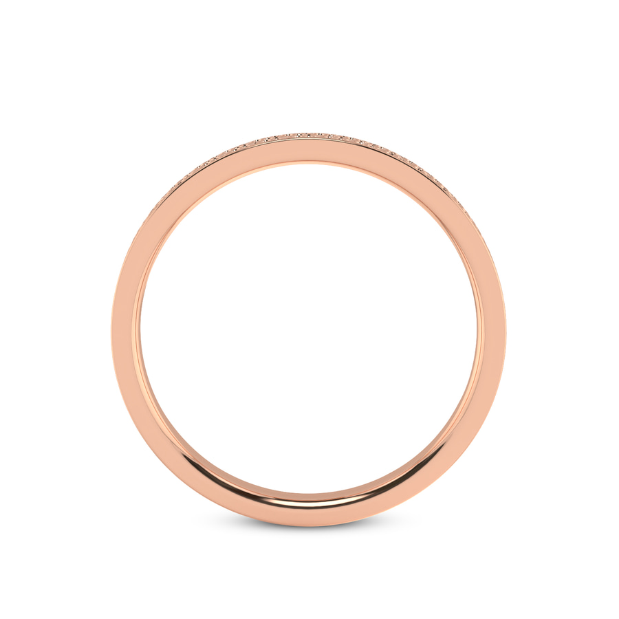 10kt Rose Gold Endless Love Couple Rings her right