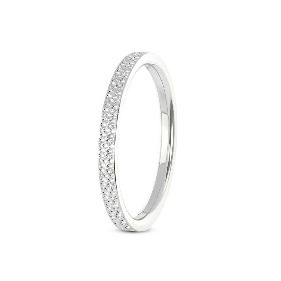 Platinum Endless Love Couple Rings her left