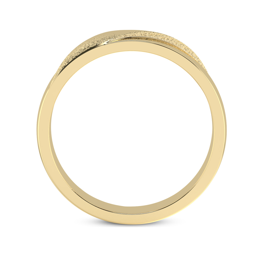 14kt Yellow Gold Love Bond Couple Rings (1/20 Ct. Tw.) right