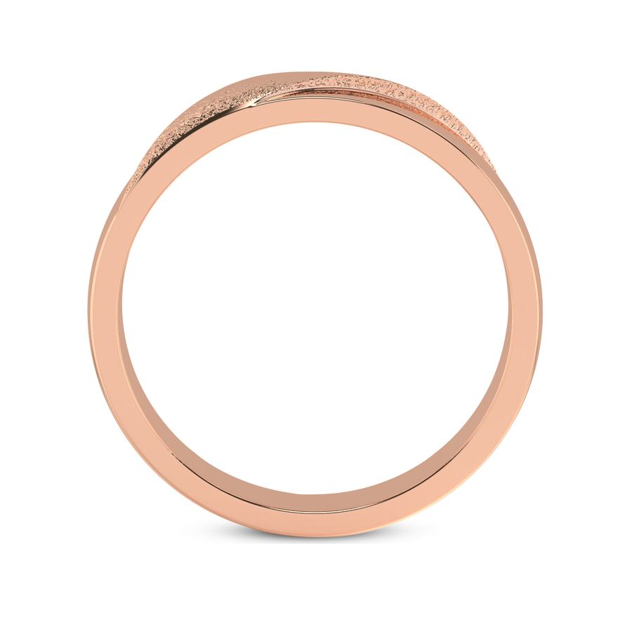 18kt Rose Gold Love Bond Couple Rings (1/20 Ct. Tw.) right