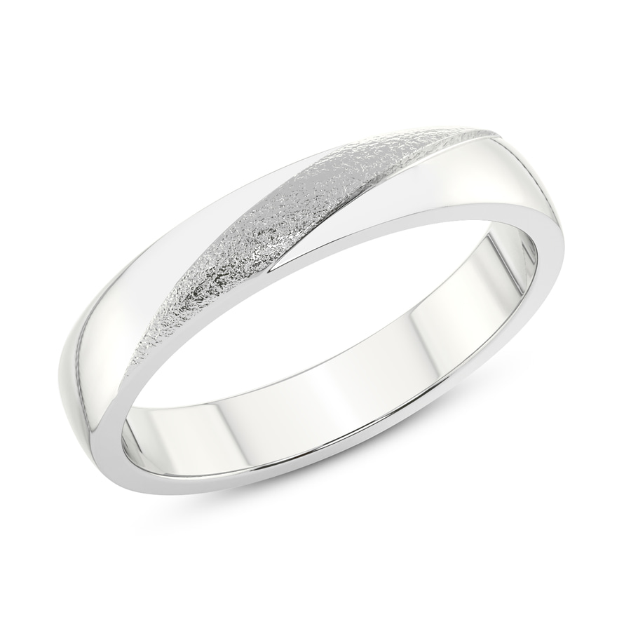 10kt White Gold Love Bond Couple Rings (1/20 Ct. Tw.) top
