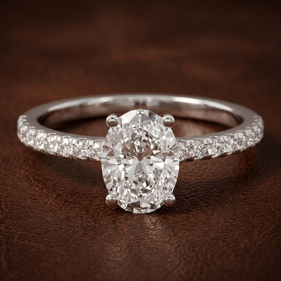 Platinum Venetia Half Eternity Lab Diamond Ring color product image one