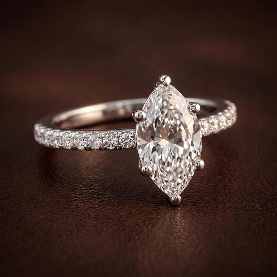 18kt Yellow Gold Venetia Half Eternity Lab Diamond Ring color product image two
