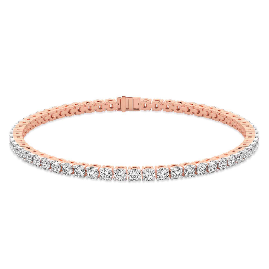 10kt Rose Gold Darcy Round Lab Diamond Tennis Bracelet (15 Ct. Tw.) front image