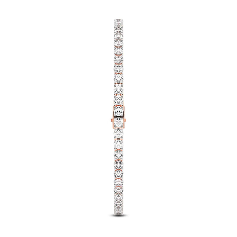 10kt Rose Gold Darcy Round Lab Diamond Tennis Bracelet (15 Ct. Tw.) standing product image one