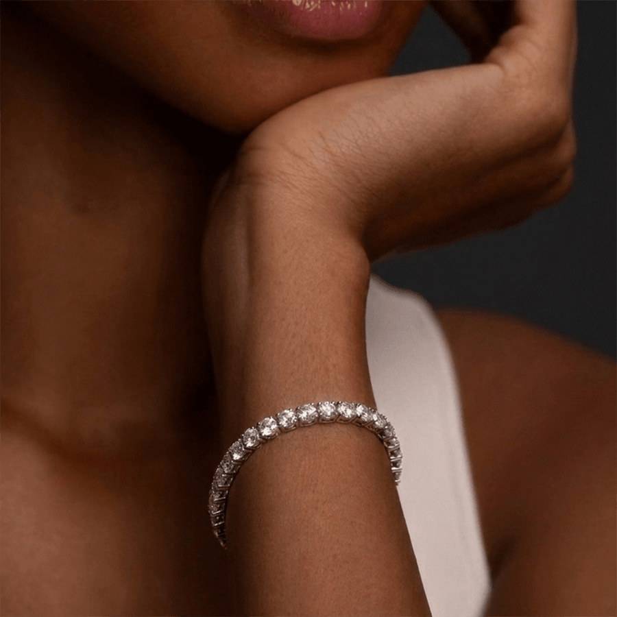 14kt White Gold Darcy Round Lab Diamond Tennis Bracelet (2 Ct. Tw.) model image two