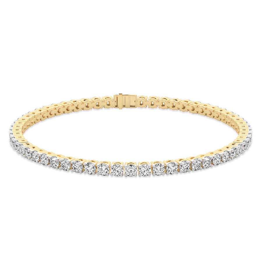 14kt Yellow Gold Darcy Round Lab Diamond Tennis Bracelet (15 Ct. Tw.) front image