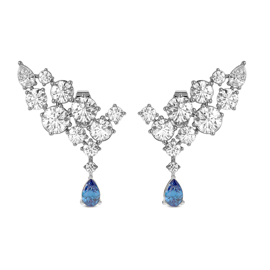 14kt White Gold Ocean Drop Earrings (7 Ct. Tw.) front image