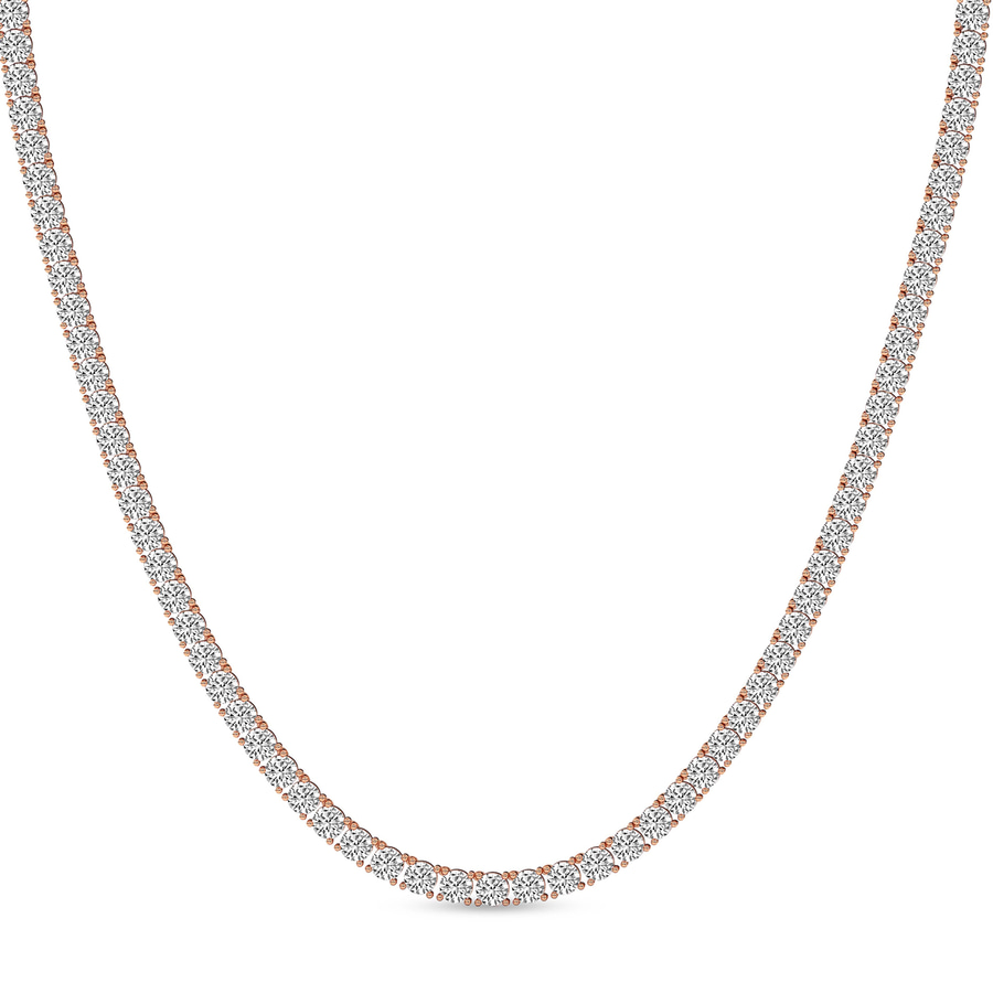 10kt Rose Gold Naomi Round Lab Diamond Tennis Necklace (5 Ct. Tw.) front image