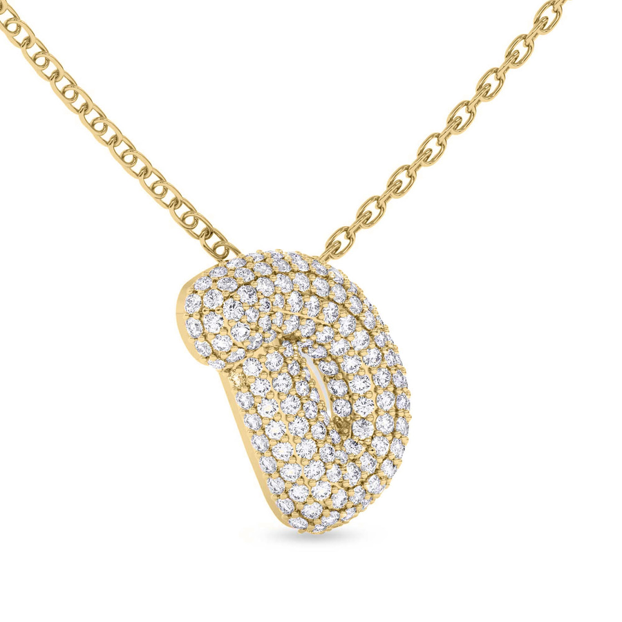 14kt Yellow Gold Lab Diamond Initial D Necklace (1 Ct. Tw.) left