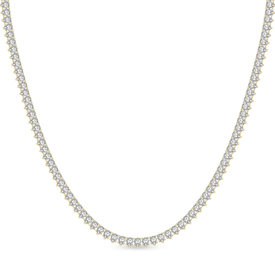 10kt Yellow Gold Bailey Pear Lab Diamond Tennis Necklace (15 Ct. Tw.) front image
