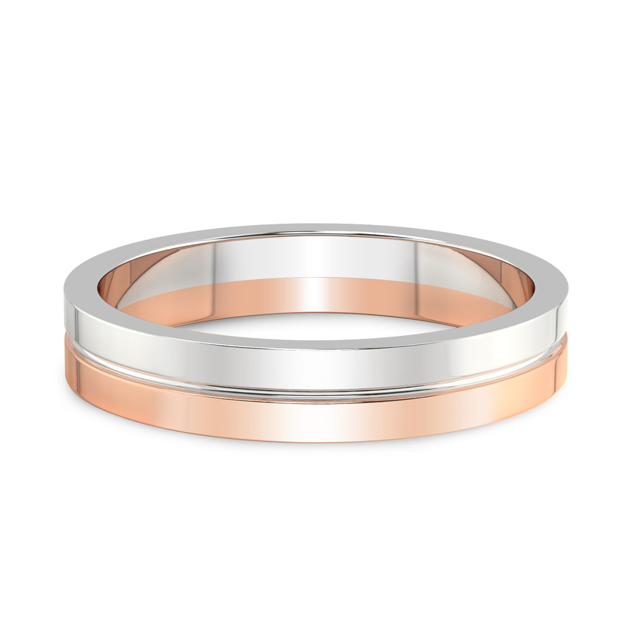 14kt Rose Gold Amour Men's Band front image