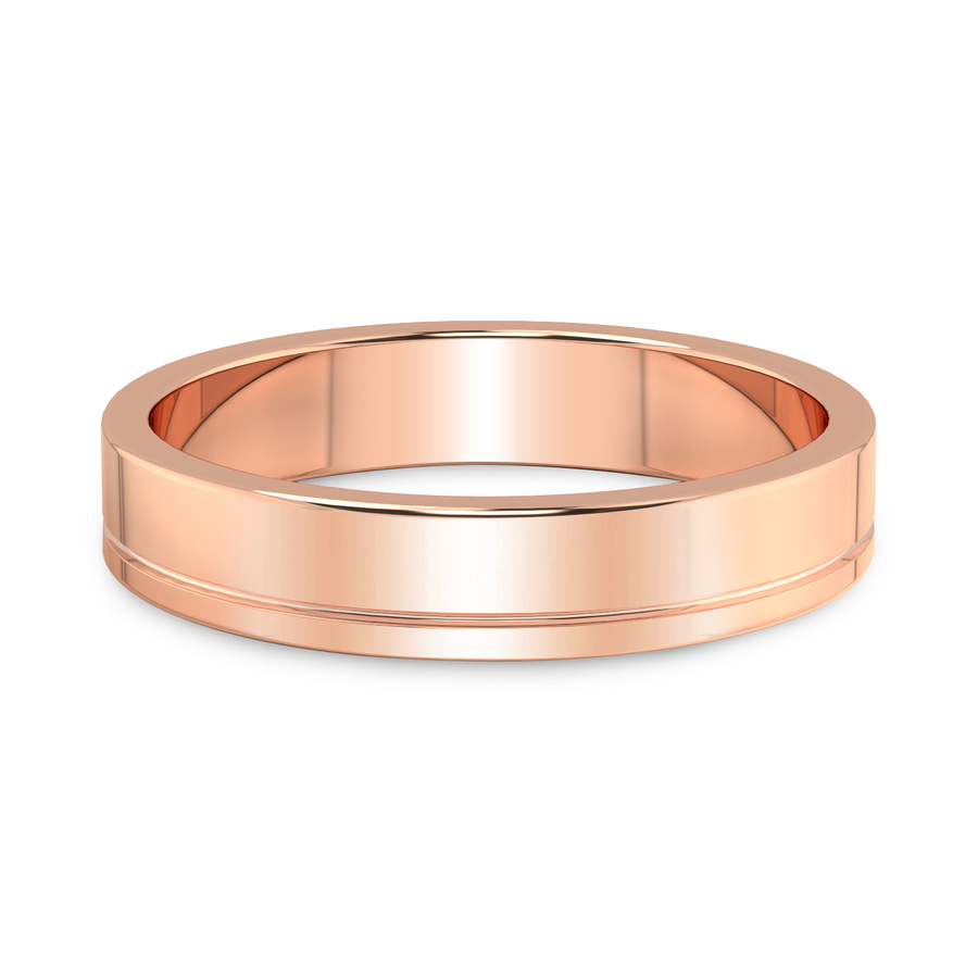 18kt Rose Gold Forever Men's Band front image