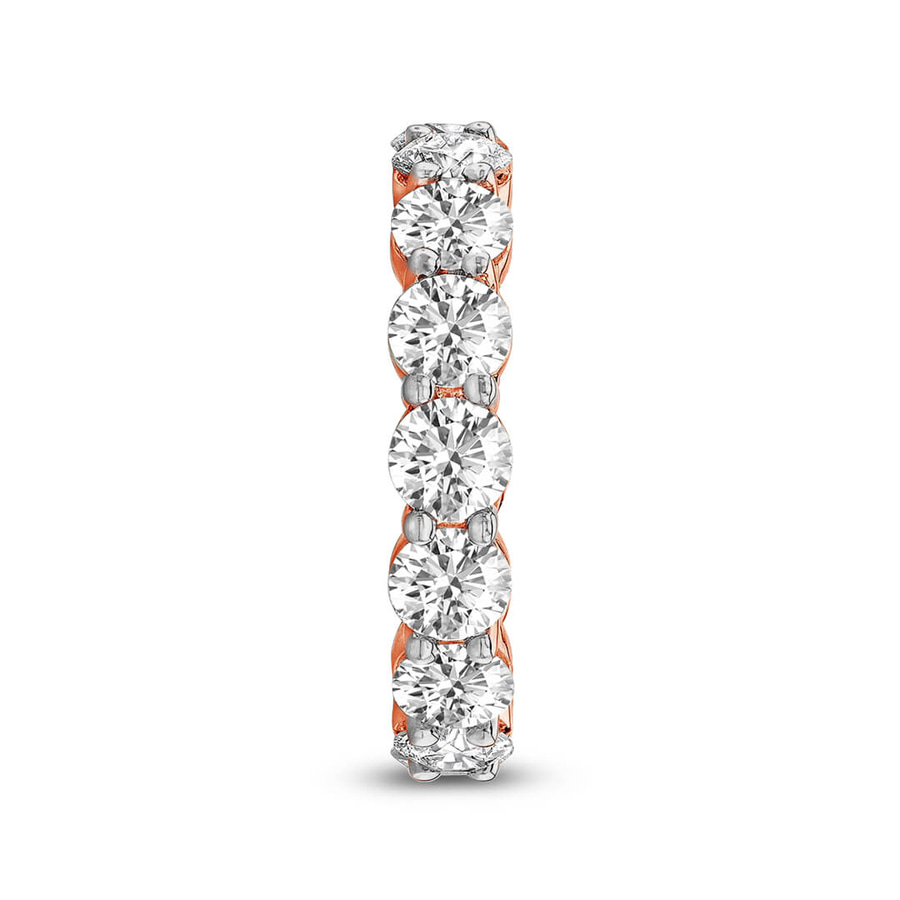10kt Rose Gold Elysia Round Lab Diamond Eternity Ring (7 Ct. Tw.) standing product image one