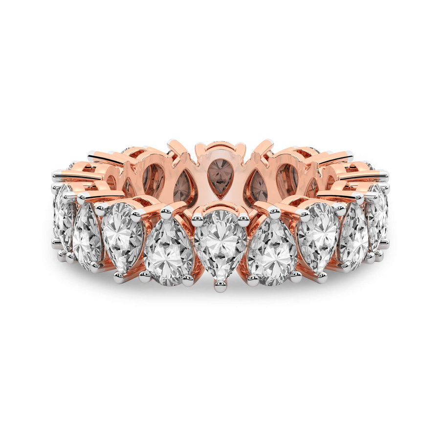 14kt Rose Gold Fable Pear Lab Diamond Eternity Ring (2 Ct. Tw.) front image