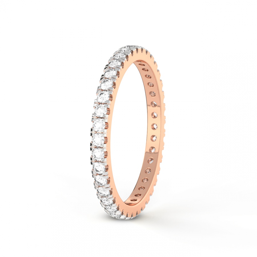 10kt Rose Gold Maya Wedding Band (1/2 Ct. Tw.) left