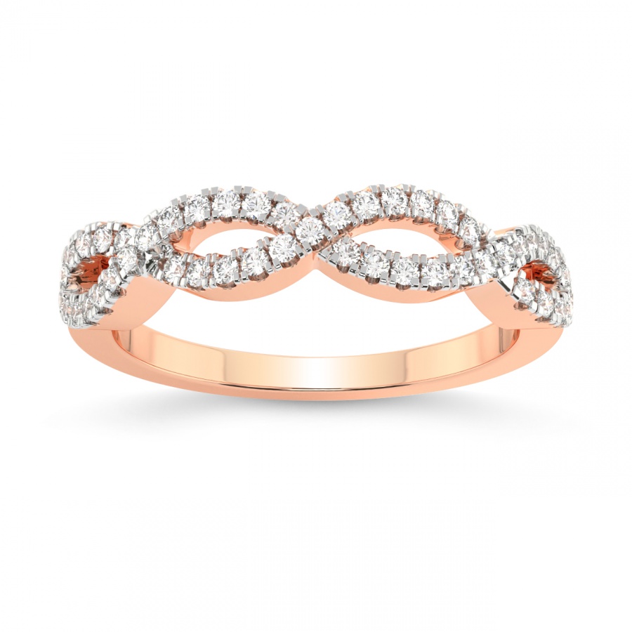 10kt Rose Gold Laine Wedding Band (1/4 Ct. Tw.) front image