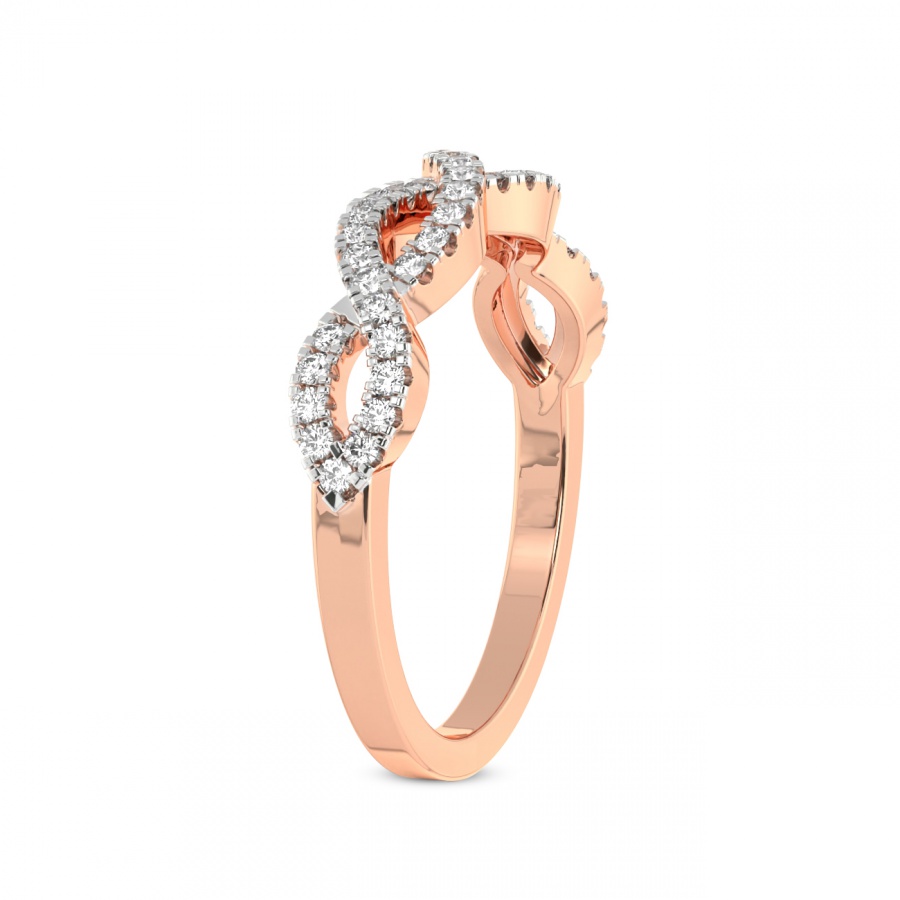 10kt Rose Gold Laine Wedding Band (1/4 Ct. Tw.) left