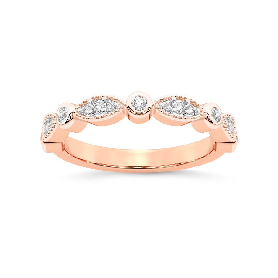 18kt Rose Gold Rosa Wedding Band (1/6 Ct. Tw.) front image
