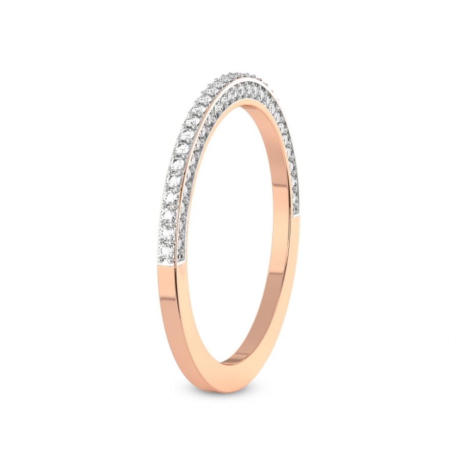 10kt Rose Gold Ana Wedding Band (3/8 Ct. Tw.) left