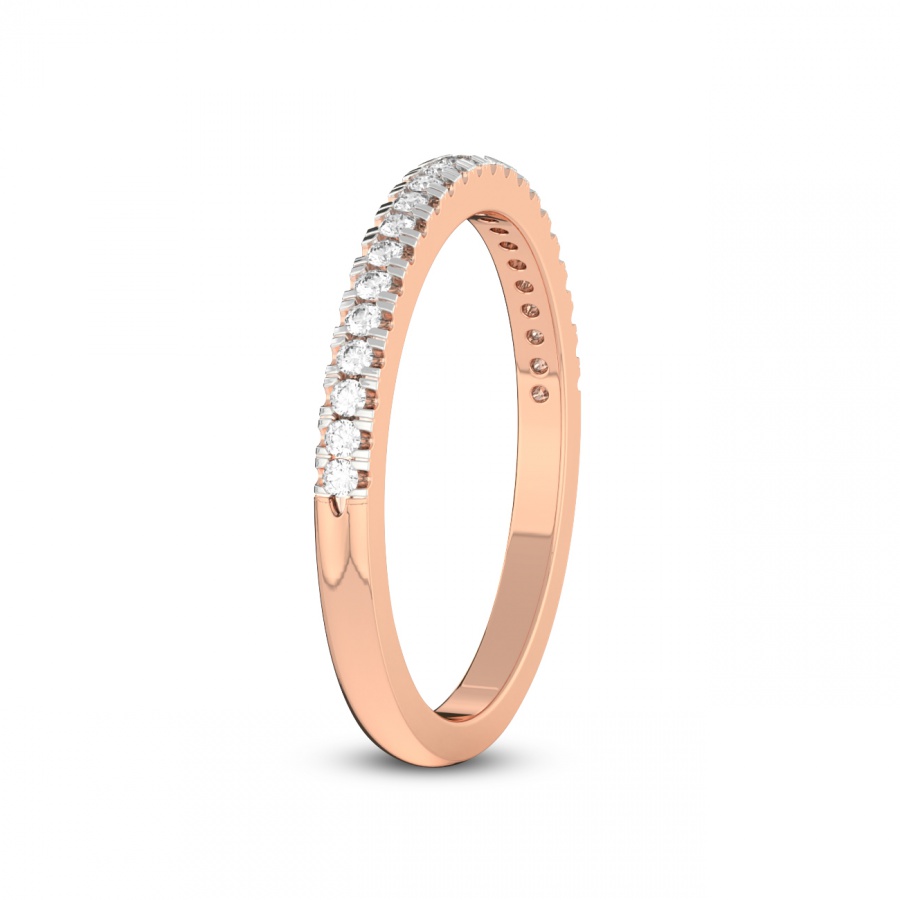10kt Rose Gold Gala Wedding Band (1/4 Ct. Tw.) left