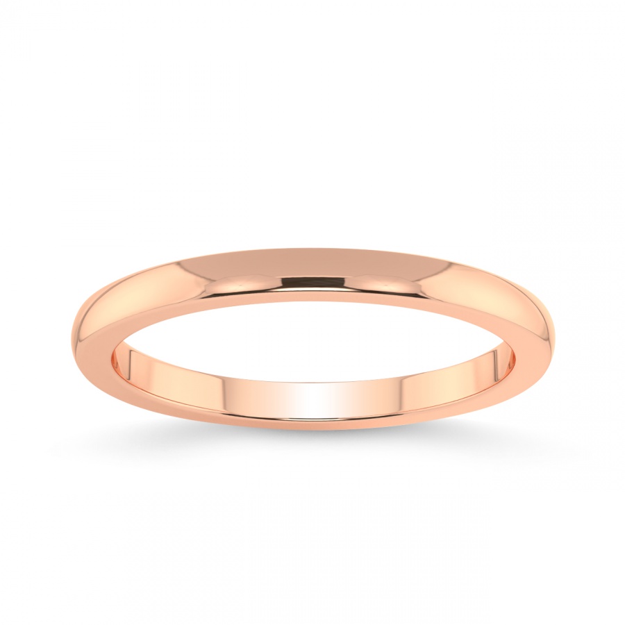10kt Rose Gold Lia Classic Wedding Band front image