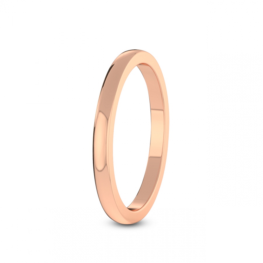 10kt Rose Gold Lia Classic Wedding Band left