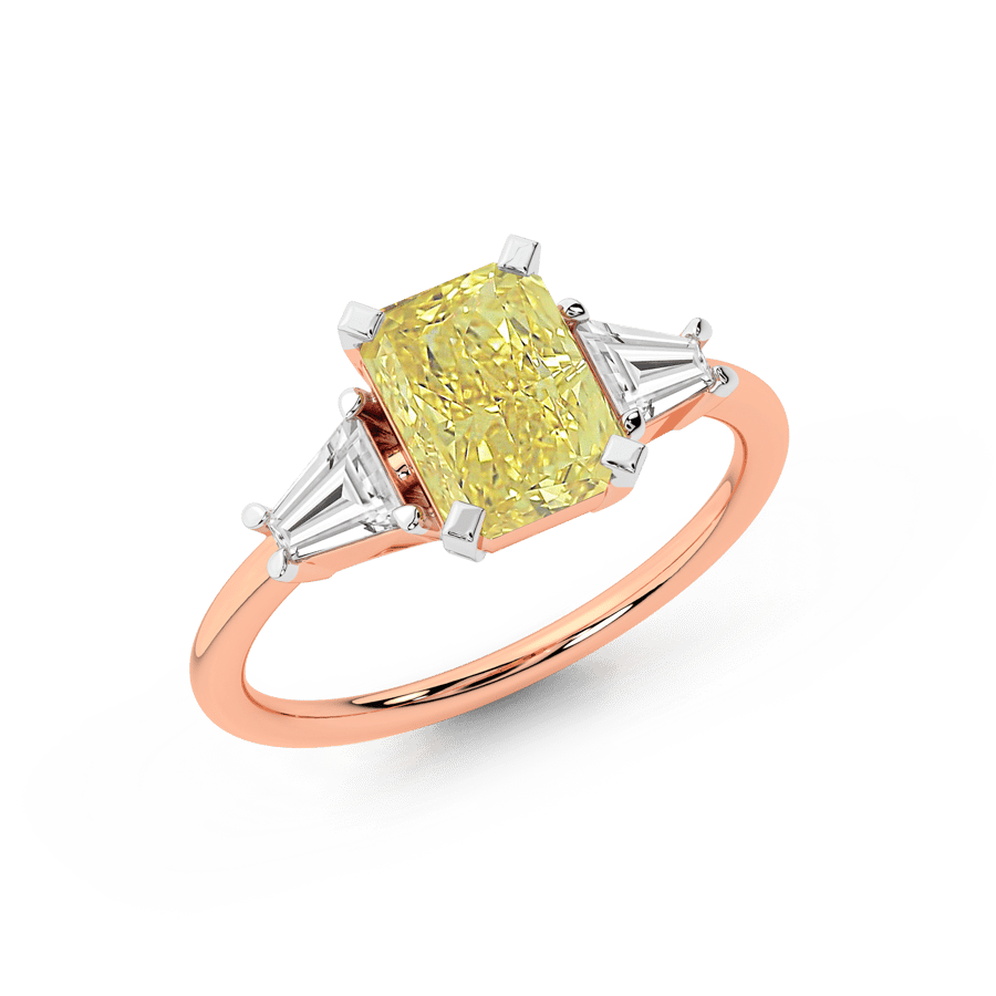 10kt Rose Gold A Summer's Day Colored Lab Diamond Ring (4 Ct. Tw.) front image