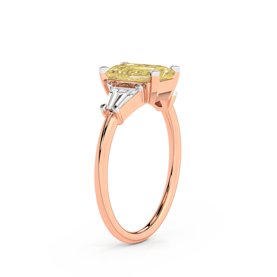 18kt Rose Gold A Summer's Day Colored Lab Diamond Ring (4 Ct. Tw.) standing product image one