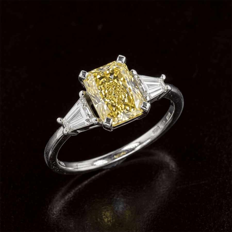 18kt Rose Gold A Summer's Day Colored Lab Diamond Ring (4 Ct. Tw.) color product image two