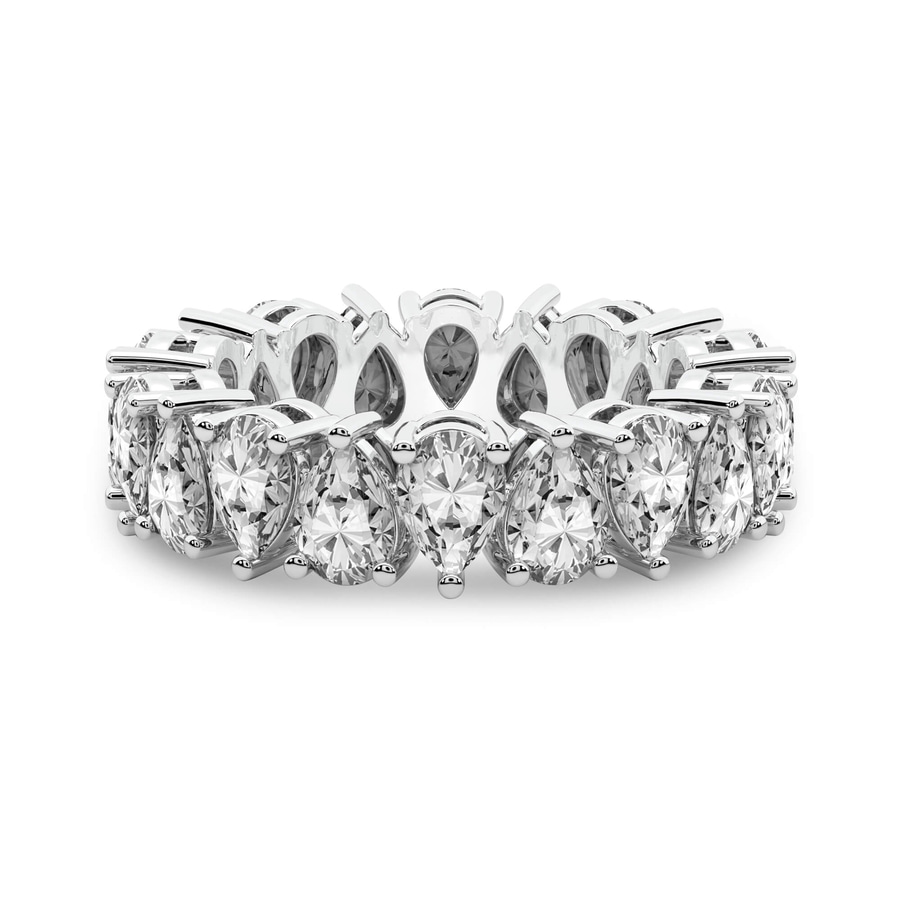 10kt White Gold Fable Pear Lab Diamond Eternity Ring (2 Ct. Tw.) front image
