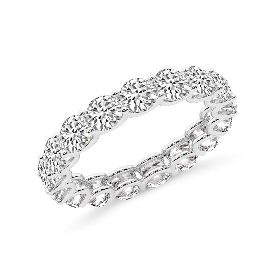 Platinum Neveah Round Lab Diamond Eternity Ring (1 Ct. Tw.) right