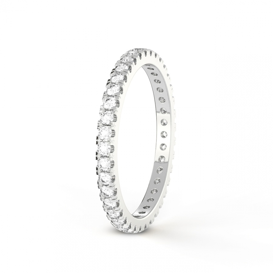 Platinum Maya Wedding Band (1/2 Ct. Tw.) left
