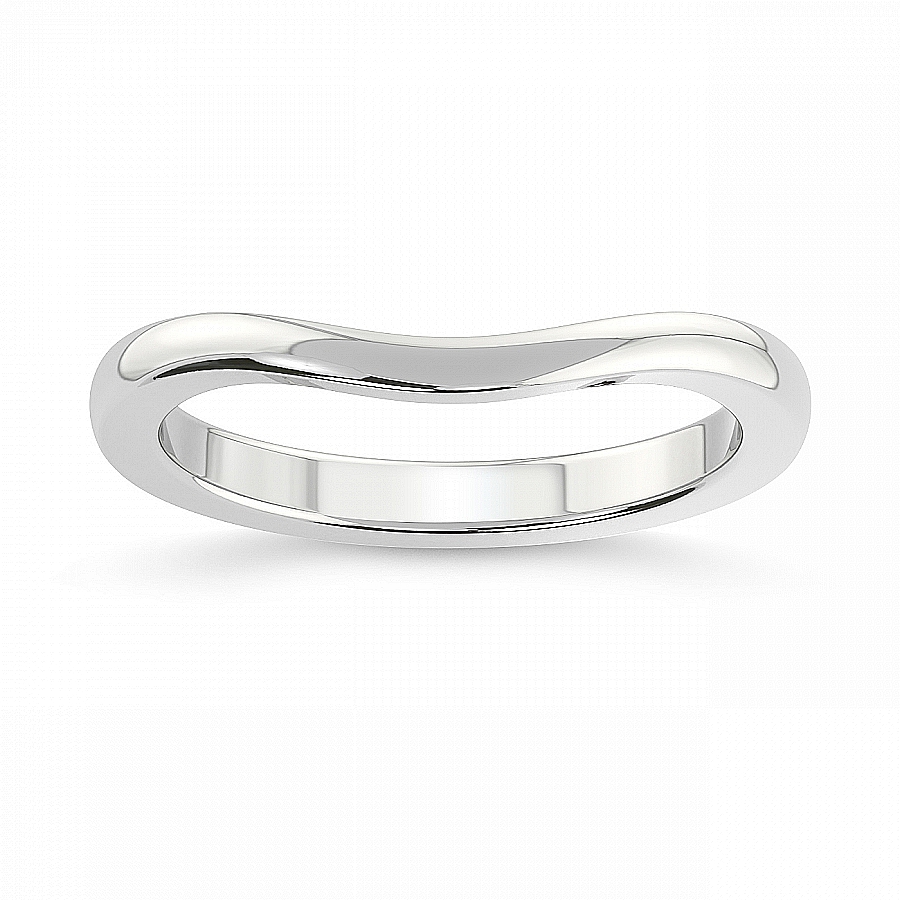 10kt White Gold Hera Petite Wedding Band front image