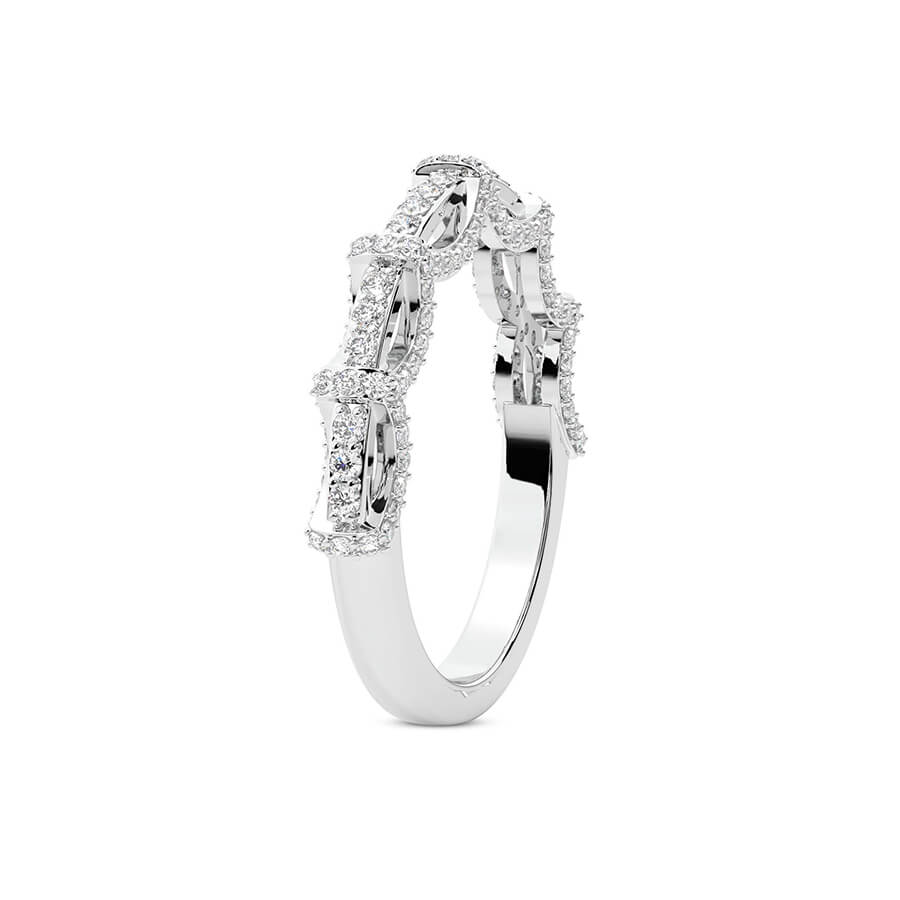 Platinum lise Wedding Band (1/2 Ct. Tw.) left