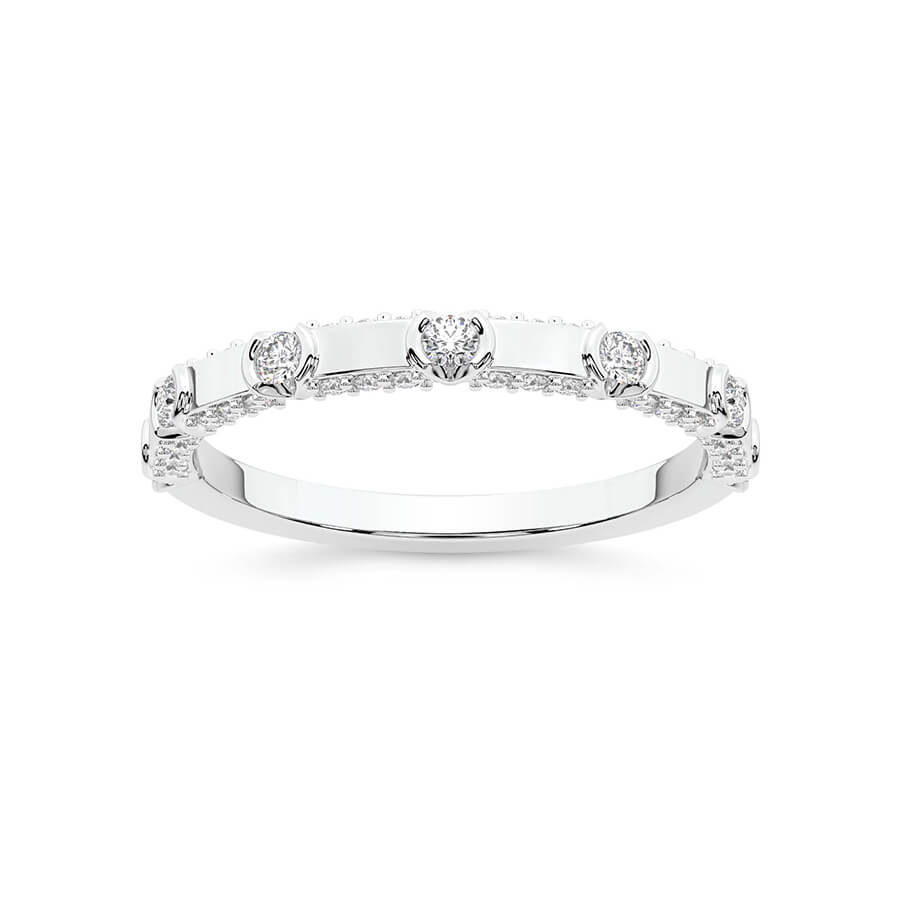 18kt White Gold Solne Wedding Band (3/8 Ct. Tw.) front image