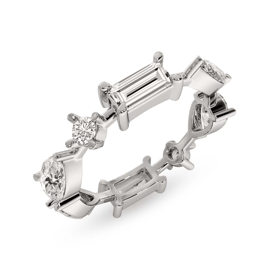 10kt White Gold Starlight Stackable Ring (1 3/4 Ct. Tw.) front image